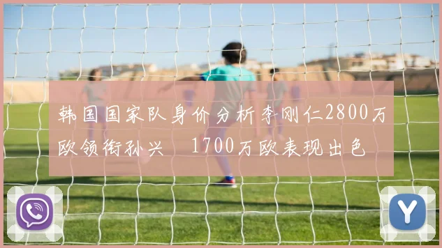 韩国国家队身价分析李刚仁2800万欧领衔孙兴慜1700万欧表现出色